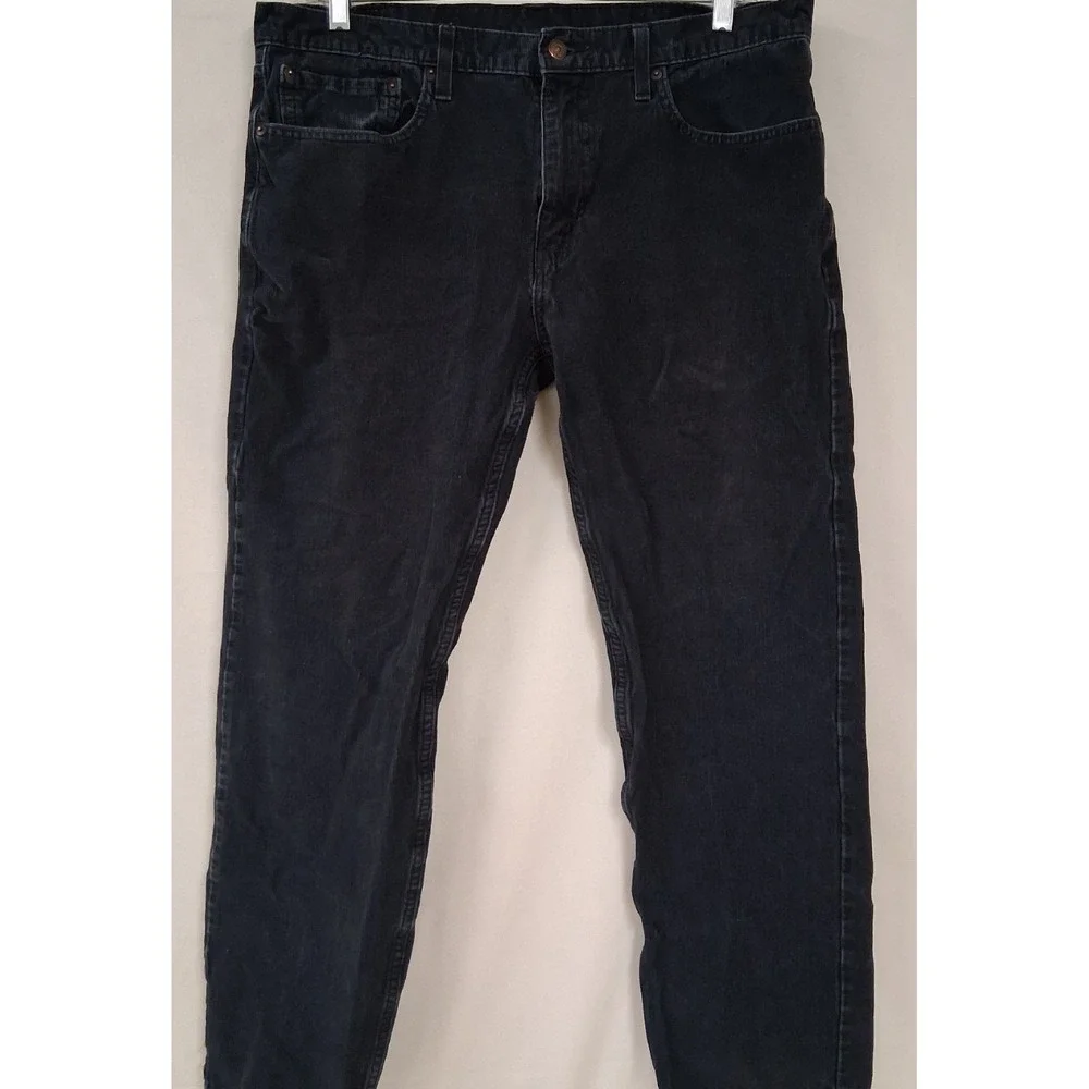 Levi's Men's 502 Corduroy Pants  Dark Charcoal Stretch Cotton SZ 36/32